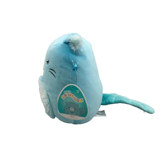 Bara the Blue Beaver 8" Squishmallow Plush Soft Plush Toy Animal Kellytoy NEW - Picture 4 of 7